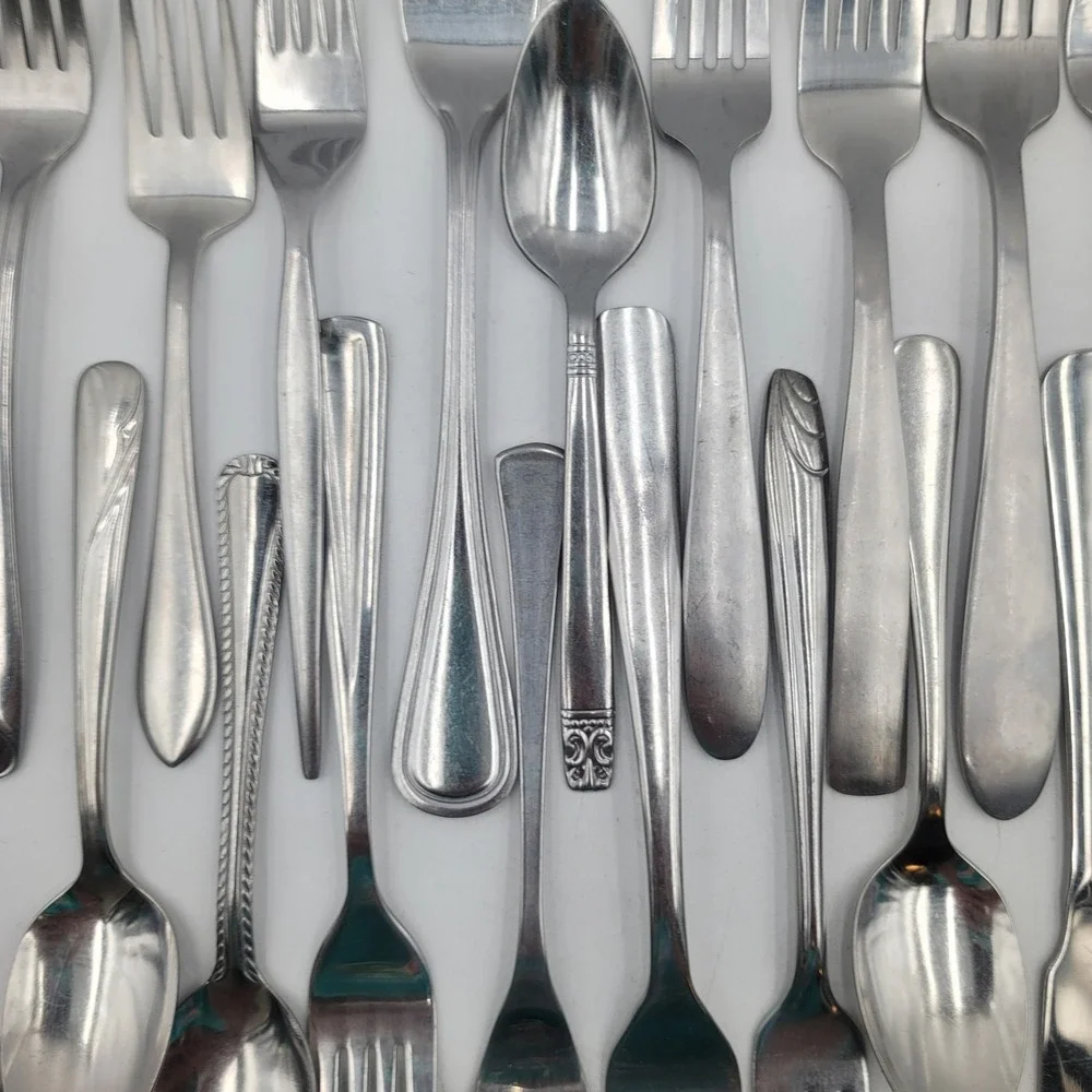 Unbranded mismatched stainless